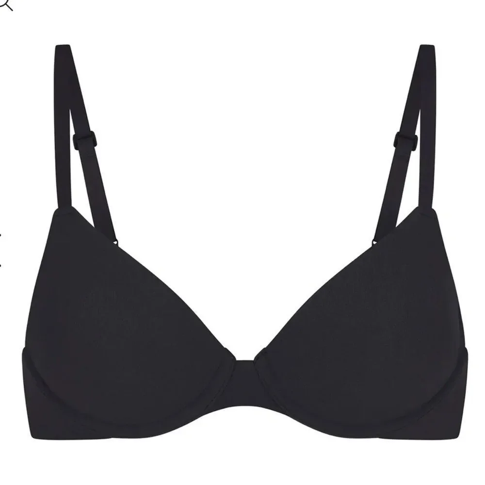 SKIMS FITS EVERYBODY T-SHIRT BRA BLACK 46D NWT - Picture 6 of 8